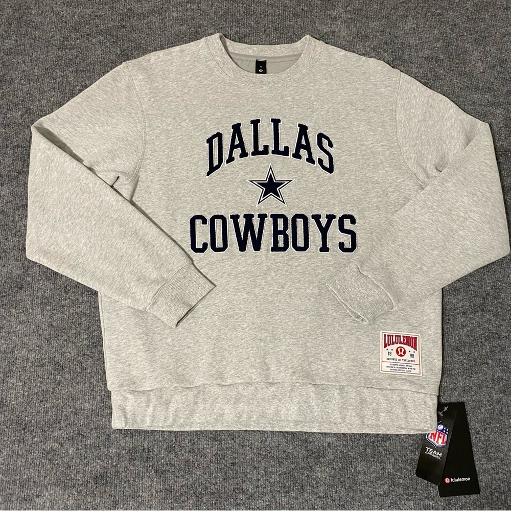 Lululemon x NFL Dallas Cowboys Steady State Crew Mens M Sweatshirt NWT